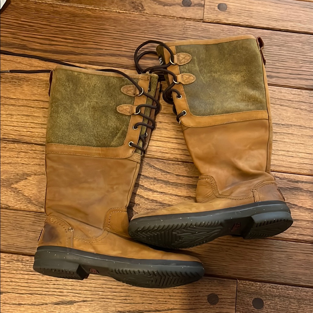 Ugg Tan And Olive Waterproof Boots